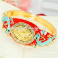 New Fashion персонализированный роскошный вахта Bangle Gecko Rhinestone для женщин B074